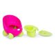 ECO TOYS Noša sa uklonivim umetkom, roze/zelena - PP112 PINK-GR