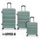 UPPER-B Set kofera mint zelena 1/3 sc1095/1096/1097 - NS28024