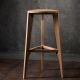 MEDA FURNITURE Drvena barska stolica Hrast ravna - HrastRavTer35