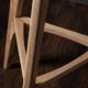 MEDA FURNITURE Drvena barska stolica Hrast ravna - HrastRavTer35
