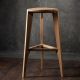 MEDA FURNITURE Drvena barska stolica Hrast ravna - HrastRavTer35