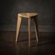 MEDA FURNITURE Hoklica Nara Hira M – hrast 45 cm - HrastL45rav