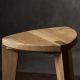 MEDA FURNITURE Hoklica Nara Hira M – hrast 45 cm - HrastL45rav