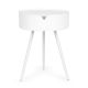 MODERNHOME Okrugli stočić sa uklonivim poklopcem - CT3022 WHITE
