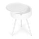 MODERNHOME Okrugli stočić sa uklonivim poklopcem - CT3022 WHITE