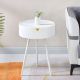 MODERNHOME Okrugli stočić sa uklonivim poklopcem - CT3022 WHITE
