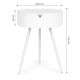 MODERNHOME Okrugli stočić sa uklonivim poklopcem - CT3022 WHITE