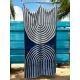VIKTORIJA Plažni Peškir Deep Blue – 100% Pamuk, 100 x 170 cm - VLK000680-d.b