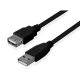 FAST ASIA Kabl USB A - USB A M/F (produžni) 3m crni - OST01042