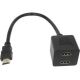 FAST ASIA Adapter HDMI - HDMI M/2F (spliter) crni - OST01254