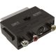 FAST ASIA Adapter Scart - 3xRCA + S-Video crni - OST01803