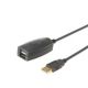 E-GREEN Kabl sa pojačivačem USB A - USB A M/F 5m crni - OST03722