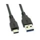 E-GREEN Kabl USB 3.0 A - USB tip C 3.1 M/M 1M crni - OST04688