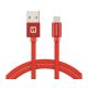 SWISSTEN Data kabl tekstil USB na TIP C 3m crveni - OST05480