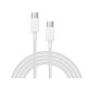 E-GREEN Kabl 3.1 USB tip C M/M 2m, bela - OST07009