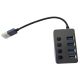 E-GREEN USB 3.1 tip C - HUB Superbrzi 4port USB 3.0 sa prekidacima - EP2415719