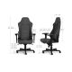 NOBLECHAIRS Gejmerska stolica Hero TX, antracit - OST07782