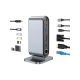 FAST ASIA Adapter TIP C HUB na HDMI+VGA+4xUSB+SD/micro+RJ45+ PD+2xTIP C+Audio - EP2703492
