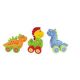 Orange tree toys - Drveni set vozalica - 3 dinosaurusa - OTT07403