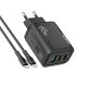 MOXOM Kućni punjač MX-HC158 QC3.0 65W Type-C na Type-C, crna - P1132