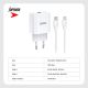 SUPERIOR Kućni punjač SU-P102 20W USB A+Type C sa Type C na Lightning kablom, bela - P1223