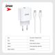 SUPERIOR Kućni punjač SU-P102 20W USB A+Type C sa Type C na Type C kablom, bela - P1224