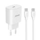 SUPERIOR Kućni punjač CO-DC24 Fast PD 25W 3A Type C na Type C, bela - P1240