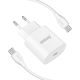 SUPERIOR Kućni punjač CO-DC24 Fast PD 25W 3A Type C na Type C, bela - P1240