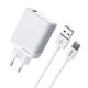 Kucni punjac Moxom MX-HC292 USB type C na Type C 18W beli - EP3096265