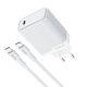 Kućni punjač Moxom MX-HC293 20W Type-C na Type-C beli - EP3097478