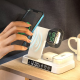 Bezicni magsafe punjač 5 u 1 sa lampom i satom - 057982