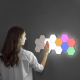 Panelne LED lampe Quantum BL-01 (6 kom sa daljinskim+ touch) bele - 051882