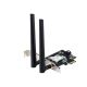 ASUS Mrežna kartica PCE-BE6500 WiFi 7/PCI-E /6GHz band, 4096-QAM/BT5.4, WPA3/2 antene - EP2632327