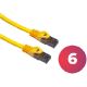 ULTRALAN Patchcord 1.0m utp cat6 žuti - PCK018