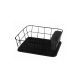 KAMILLE Metalni ocedjivac sa sudove crni 37 x 33 x 13,5cm - pdj000742A00000