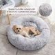 Petmates okrugli ležaj u obliku krofne 70cm za mačke i pse, svetlo siva - R0069-1