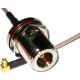 PIGTAIL MMCX-N/f Ultra low loss 300mm - PGT003