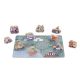 PINO Drvena igračka Nizalica sa puzzle podlogom 2u1 - PI6046