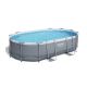 BESTWAY Bazen za metalnim okvirom, merdevinama i filter pumpom 488x305x107cm Power Steel Oval - 2432-1-1