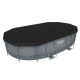 BESTWAY Bazen za metalnim okvirom, merdevinama i filter pumpom 488x305x107cm Power Steel Oval - 2432-1-1