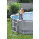 BESTWAY Bazen za metalnim okvirom, merdevinama i filter pumpom 488x305x107cm Power Steel Oval - 2432-1-1