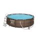 BESTWAY Okrugli bazen sa metalnim okvirom, merdevinama i filter pumpom 366x100cm Steel Pro MAX Ratan - 4046