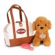 ECO TOYS Plišana igračka za decu, štene brown poodle, torba + četka za negu - EP2752021