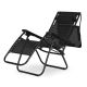 MODERNHOME Podesiva baštenska fotelja sa tendom, crna - ZRL009-R BLACK