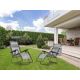 MODERNHOME Podesiva baštenska fotelja sa tendom, siva - ZRL009-R G