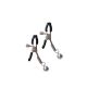 Podesive stipaljke za bradavice sa zvoncicima Nipple Clamps - ff001026