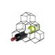 VILDE Stalak za vino metalni 29.5x28.5cm - POL000001A00000