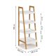 MODERNHOME Polica bamboo 4 - RH1908-08