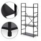 MODERNHOME Polica za knjige loft 4 black - CWJ6024112LG-B