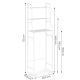 MODERNHOME Polica za kupatilo 3 nivoa aluminijum - PJJBR1005